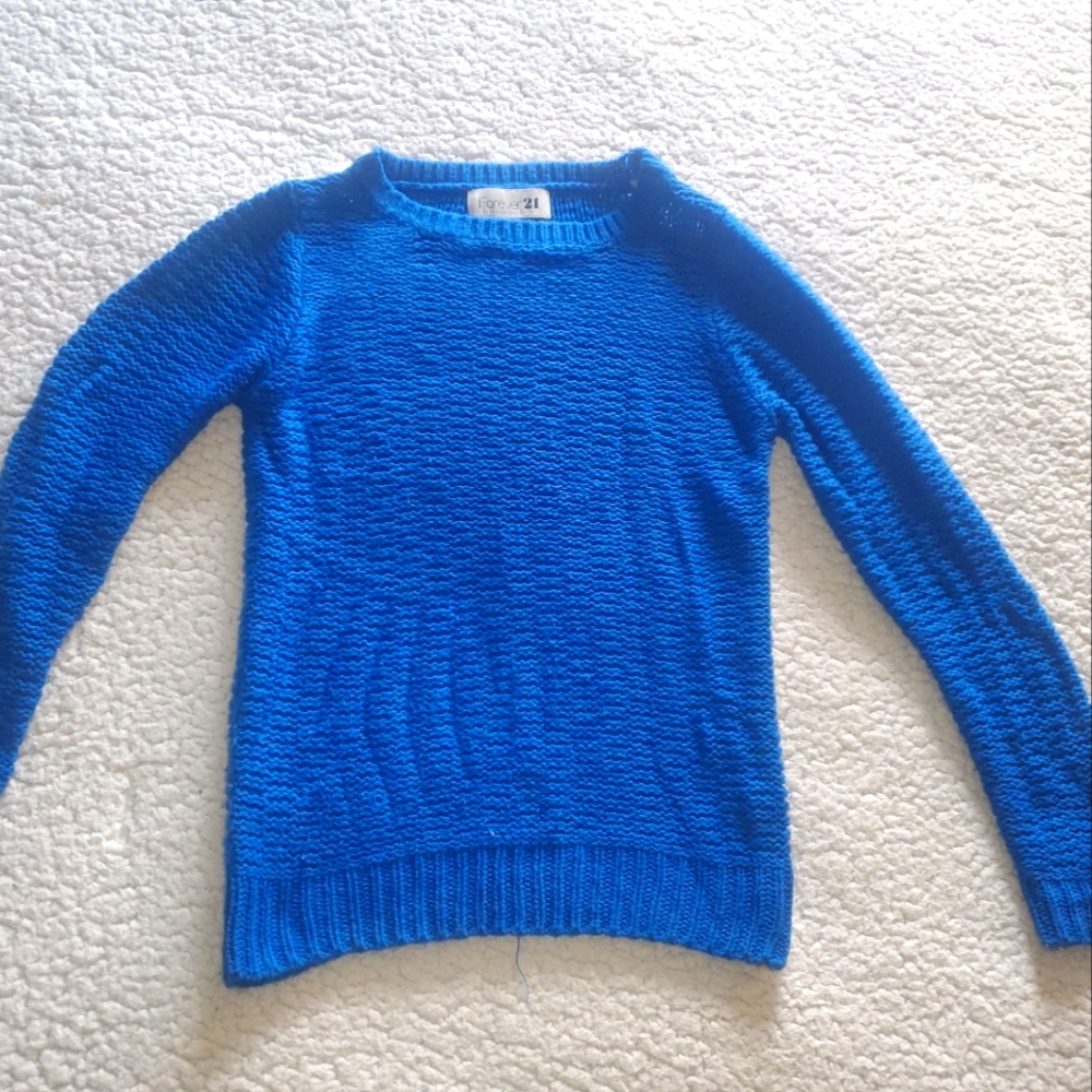 Forever 21 Blue Sweater Small